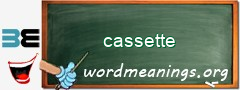 WordMeaning blackboard for cassette